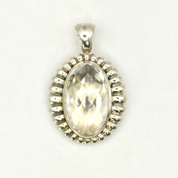 Lagos Sterling Silver White Topaz Pendant